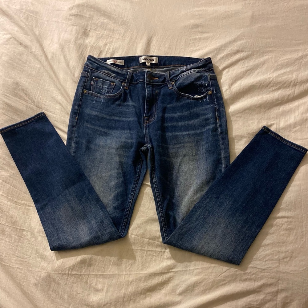 Vigoss Blue Skinny Jeans with Stretch